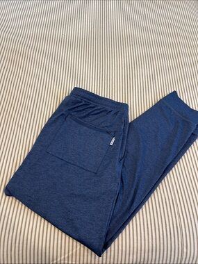Light  Blue Jogger Pants by Rhoback with Back Zip Pocket